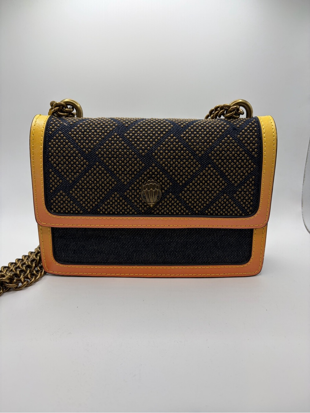 Kurt Geiger * NWOT! 
Shoreditch Denim Studded
Ombre Chain Bag